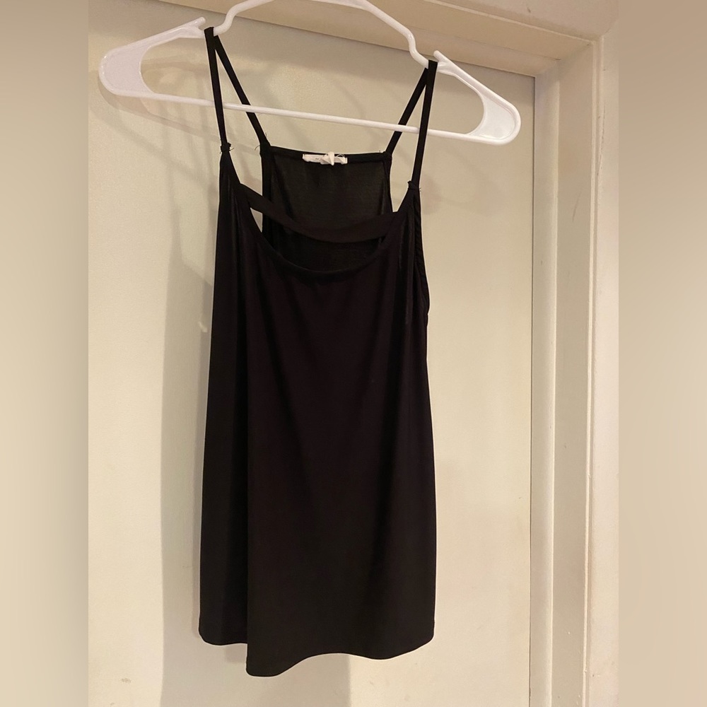 Strappy Black Tank Top - size Small
